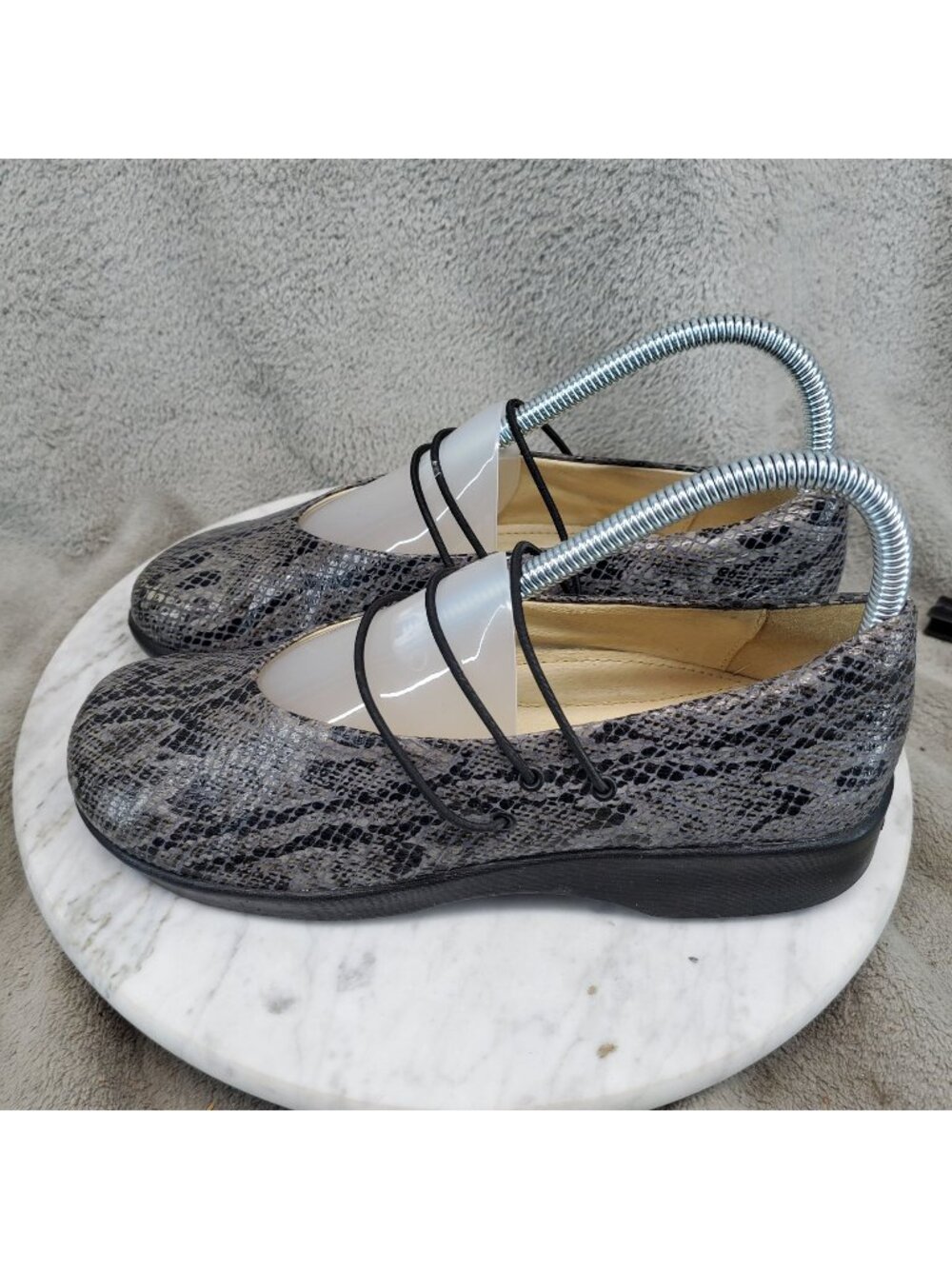 Arcopedico Shoes Womens EU 36 US 5.5-6 Gray Reptile Leather Mary Jane *Read*